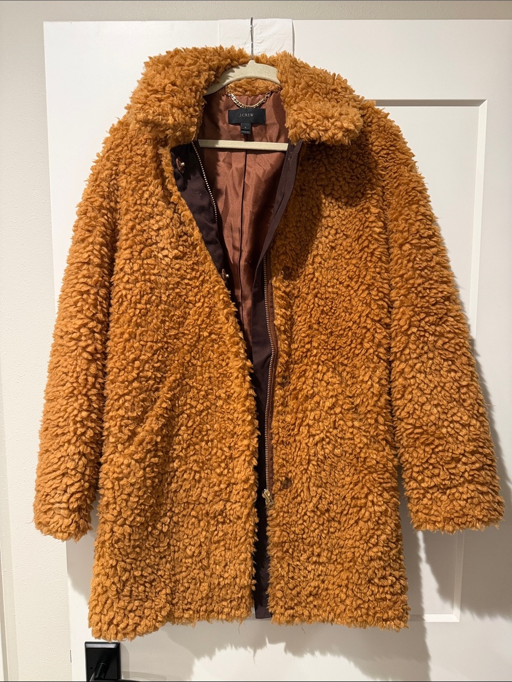 J. Crew Women's Ochre Teddy Coat